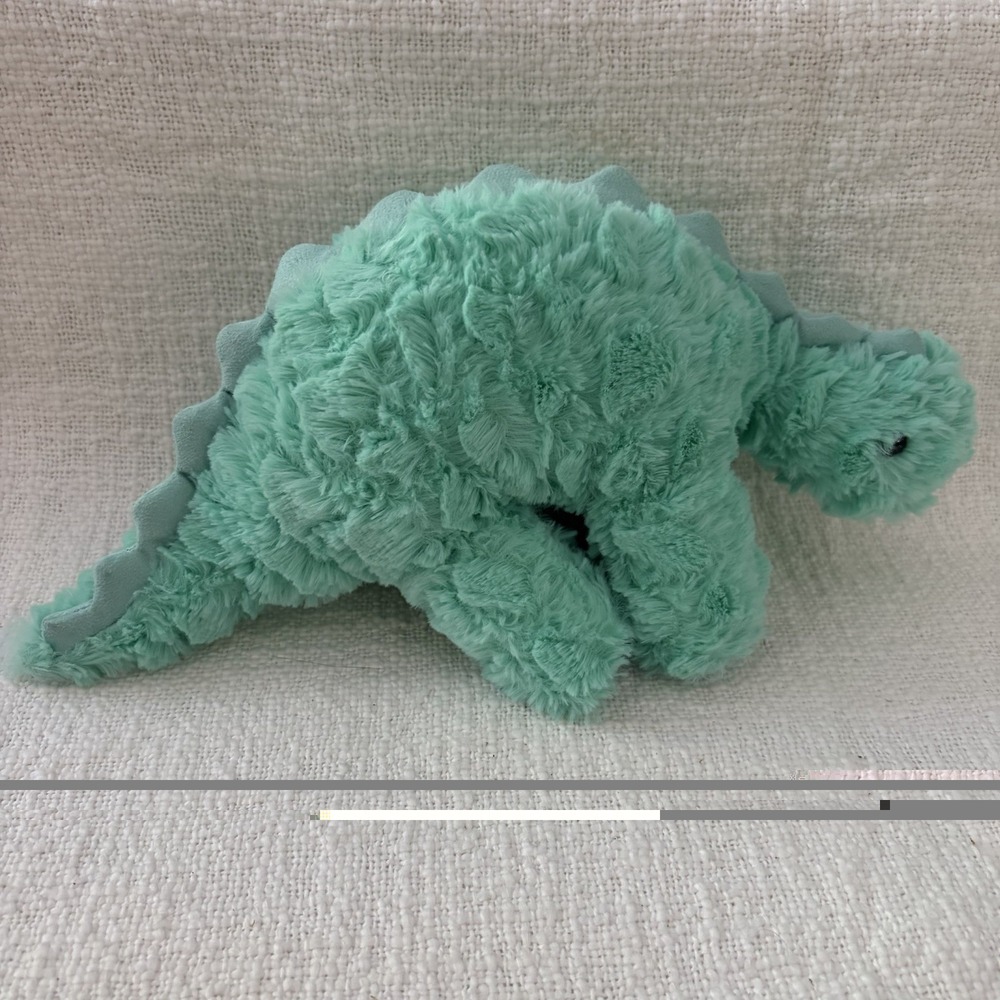 Manhattan Toy 13in Chomp Dinosaur Plush Blue Stuffed Animal Toddler Toy